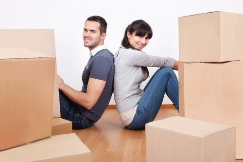 Efficient unpacking process setting up a new home